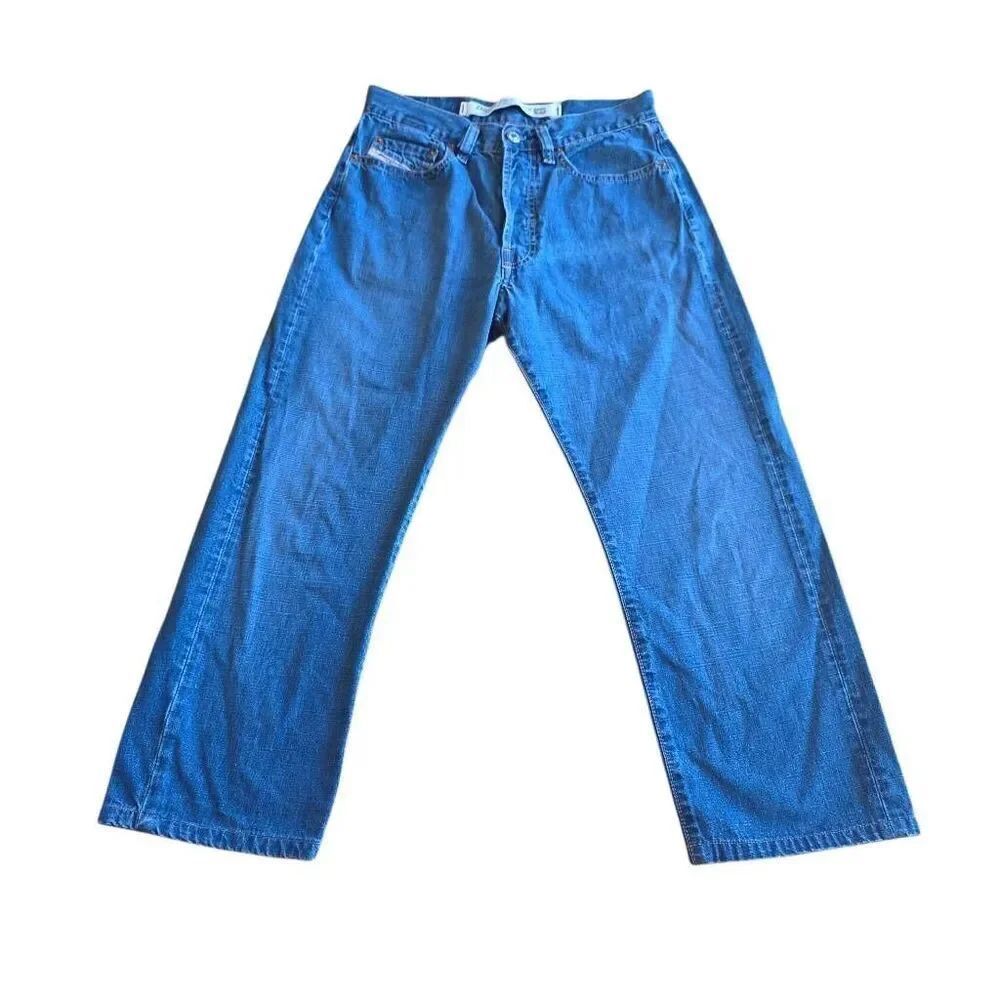 Diesel industry womens Sz 29 blue made in italy straight leg jeans